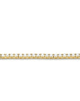 Lady's Yellow 14 Karat Tennis Necklace 18" With 17