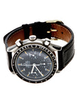 Vintage Omega Speedmaster Automatic Chronograph Black Dial Tachymeter Swiss Men