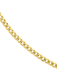 10K Yellow Gold Concave Cuban Chain Necklace – 22", 5.7mm