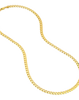 10K Yellow Gold Concave Cuban Chain Necklace – 22", 5.7mm