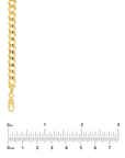 10K Yellow Gold Concave Cuban Chain Necklace – 22", 5.7mm