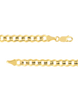 10K Yellow Gold Concave Cuban Chain Necklace – 22", 5.7mm