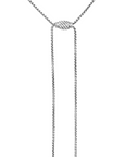 David Yurman Sterling Silver Lariat Necklace – Ref. N517940