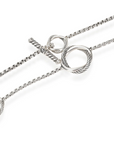 David Yurman Circle Pearl Station Necklace in Sterling Silver