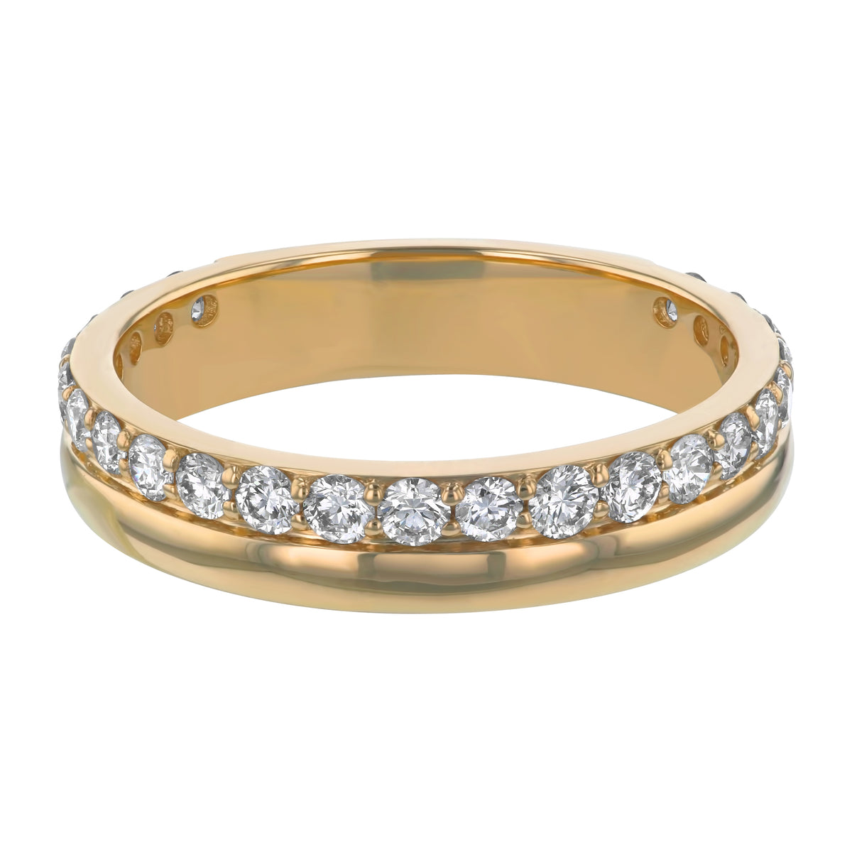 14KT YG band with .75 Cttw. 4.10 Grams
