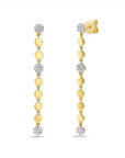 14K Yellow Gold Diamond Dangle Earrings | .10 CTW Diamonds