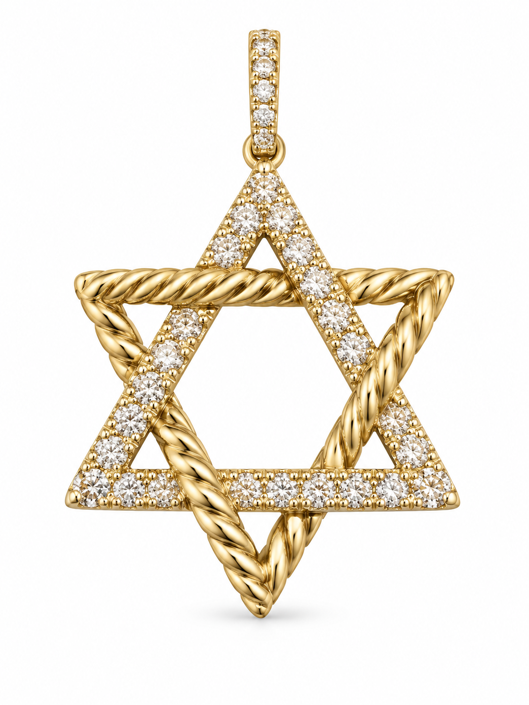 Ladies diamond Star of David Pendant .25Cttw. on 1
