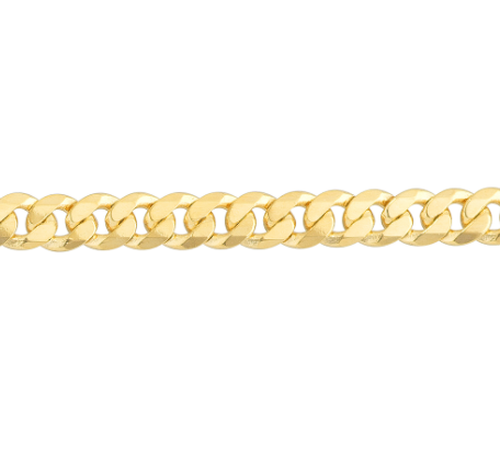 14k 3.1mm Cuban 7.25in Brac 3.83 gr