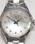 TAG Heuer Carrera WV1411 Womens Watch Diamond MOP Dial Stainless Steel