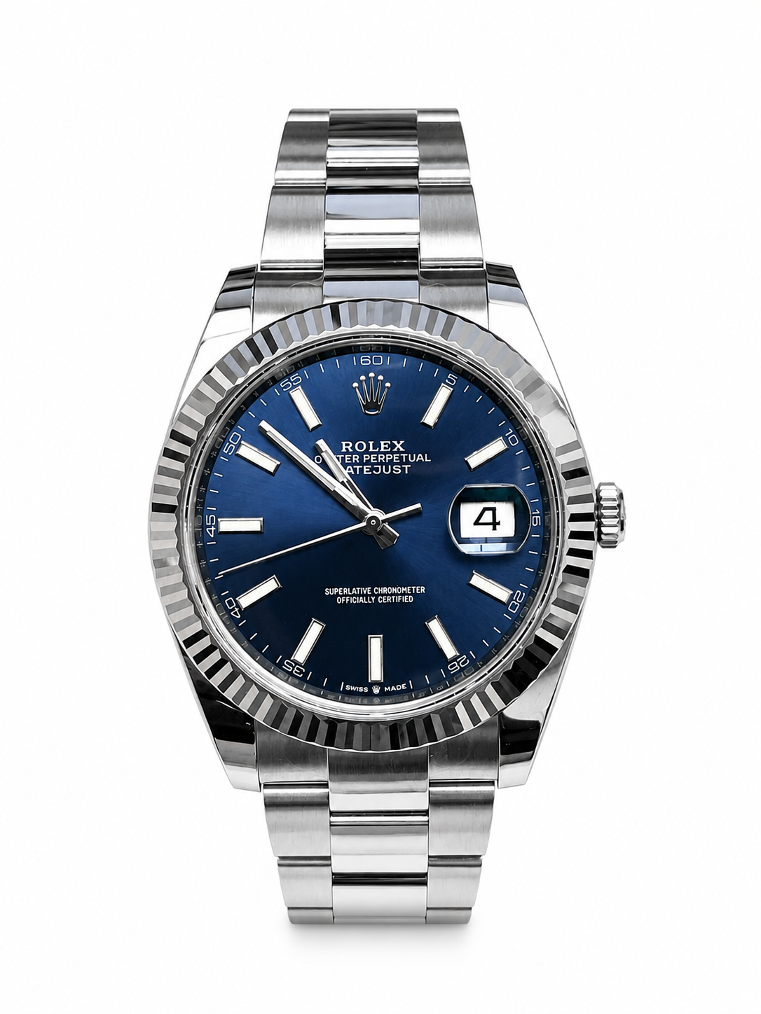 Pre-Owned Rolex Datejust 41 Blue Dial Oyster Bracelet | Iroff &amp; Son Jewelers