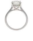 3.01ct GIA Round Hidden Halo Engagement Ring