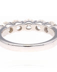 14K White Gold Five Stone Diamond Band
