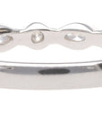 14K White Gold Marquise Round Diamond Band .59ctw Size 6 Elegant Ring 2.1g