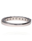 14K White Gold Diamond Band 1.00ctw G/H SI1 Shared Prong Size 7 Ring   3.1g