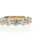 14 Yellow Half Anniversary 5 Round Diamonds 2.02ct