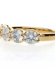 14 Yellow Half Anniversary 5 Round Diamonds 2.02ct