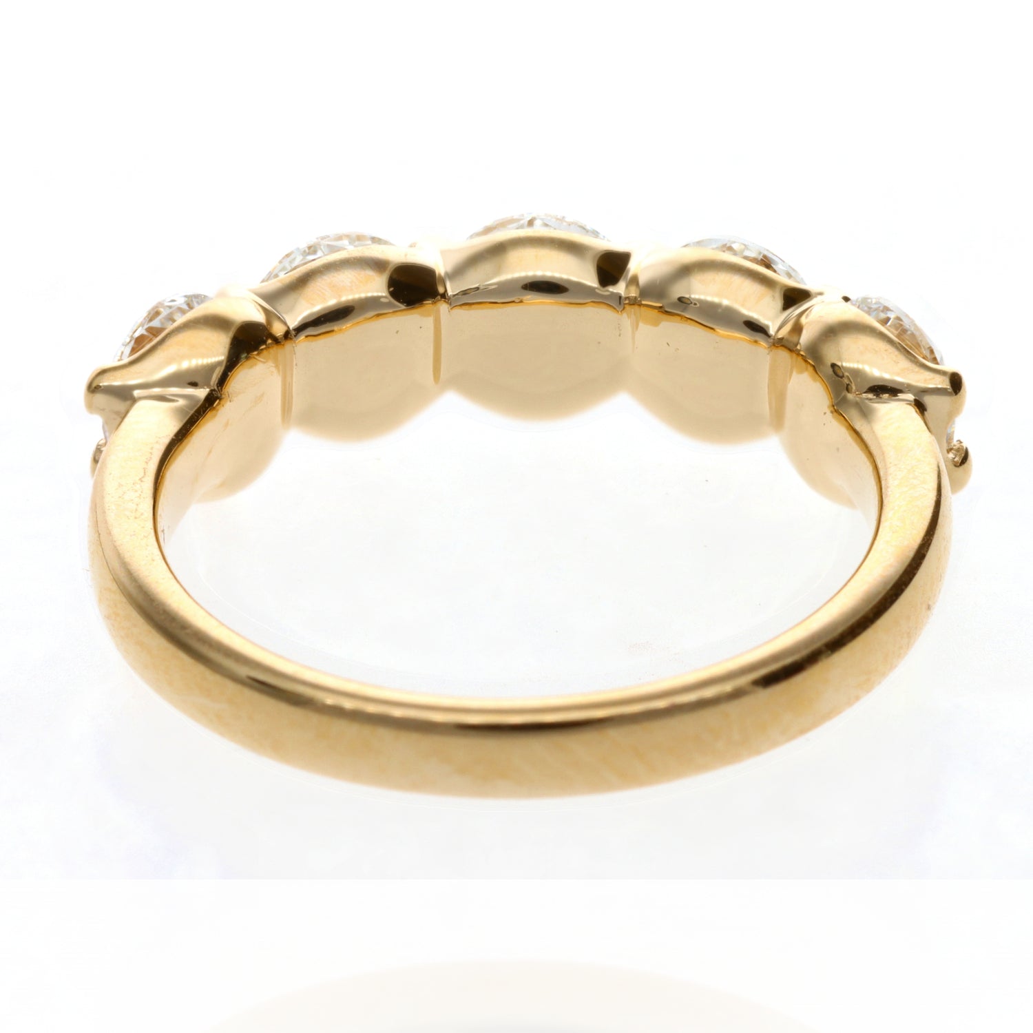 14 Yellow Half Anniversary 5 Round Diamonds 2.02ct