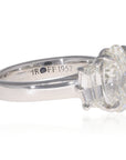 Iroff 1957 Oval Three Stone Ring