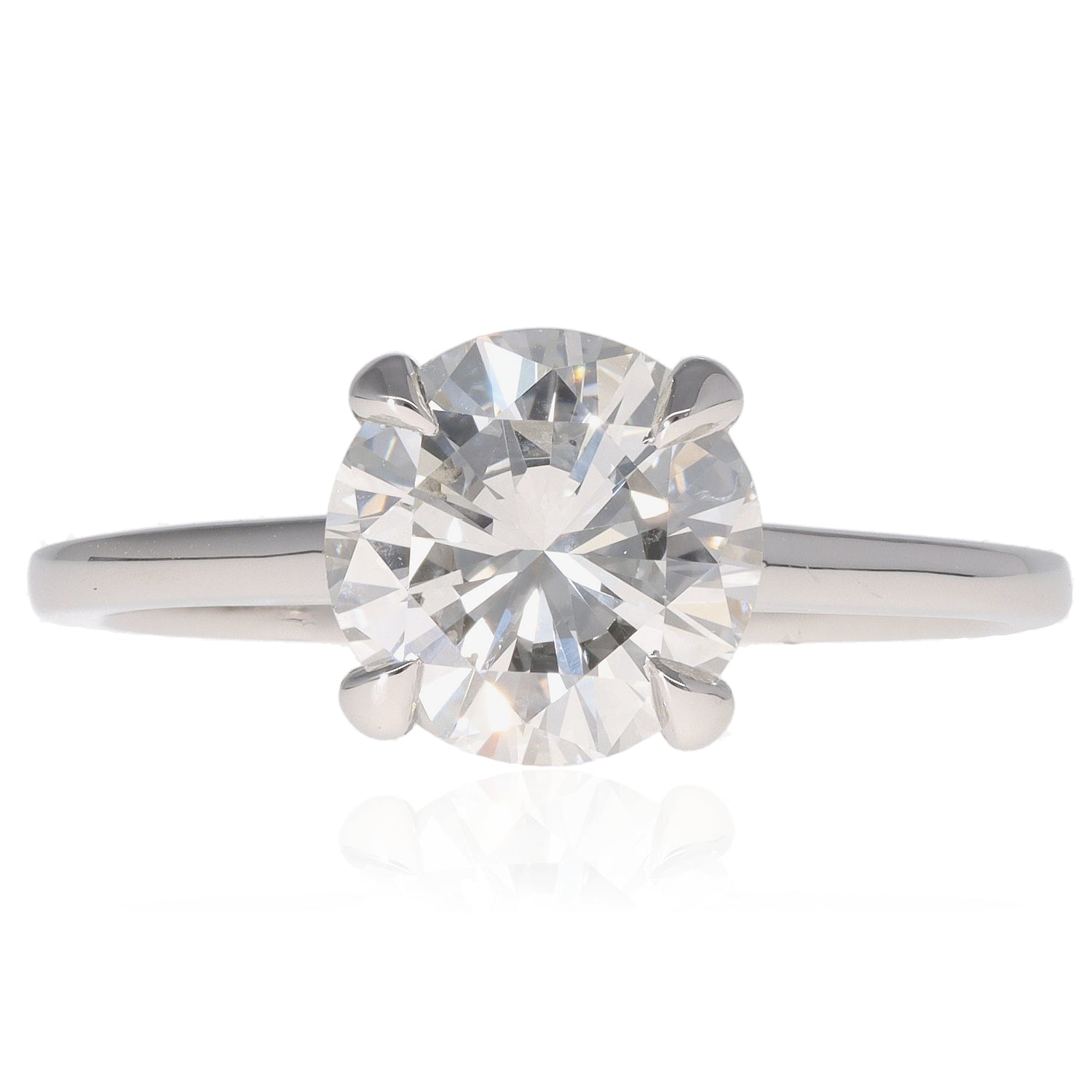 PL Solitaire Engagement Ring with 2.01ct Round I S
