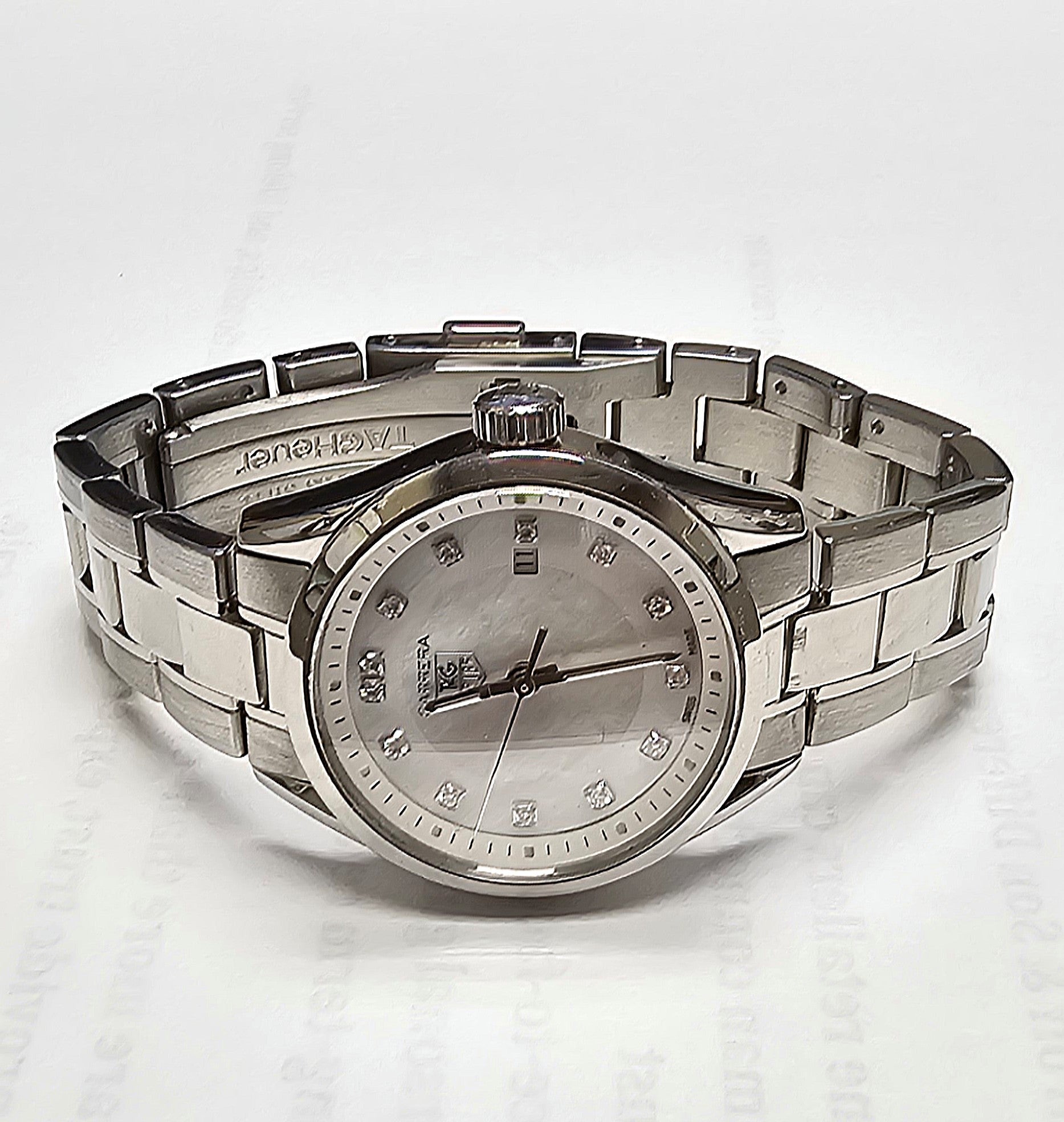 TAG Heuer Carrera WV1411 Womens Watch Diamond MOP Dial Stainless Steel