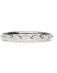 East West Oval Diamond Band
