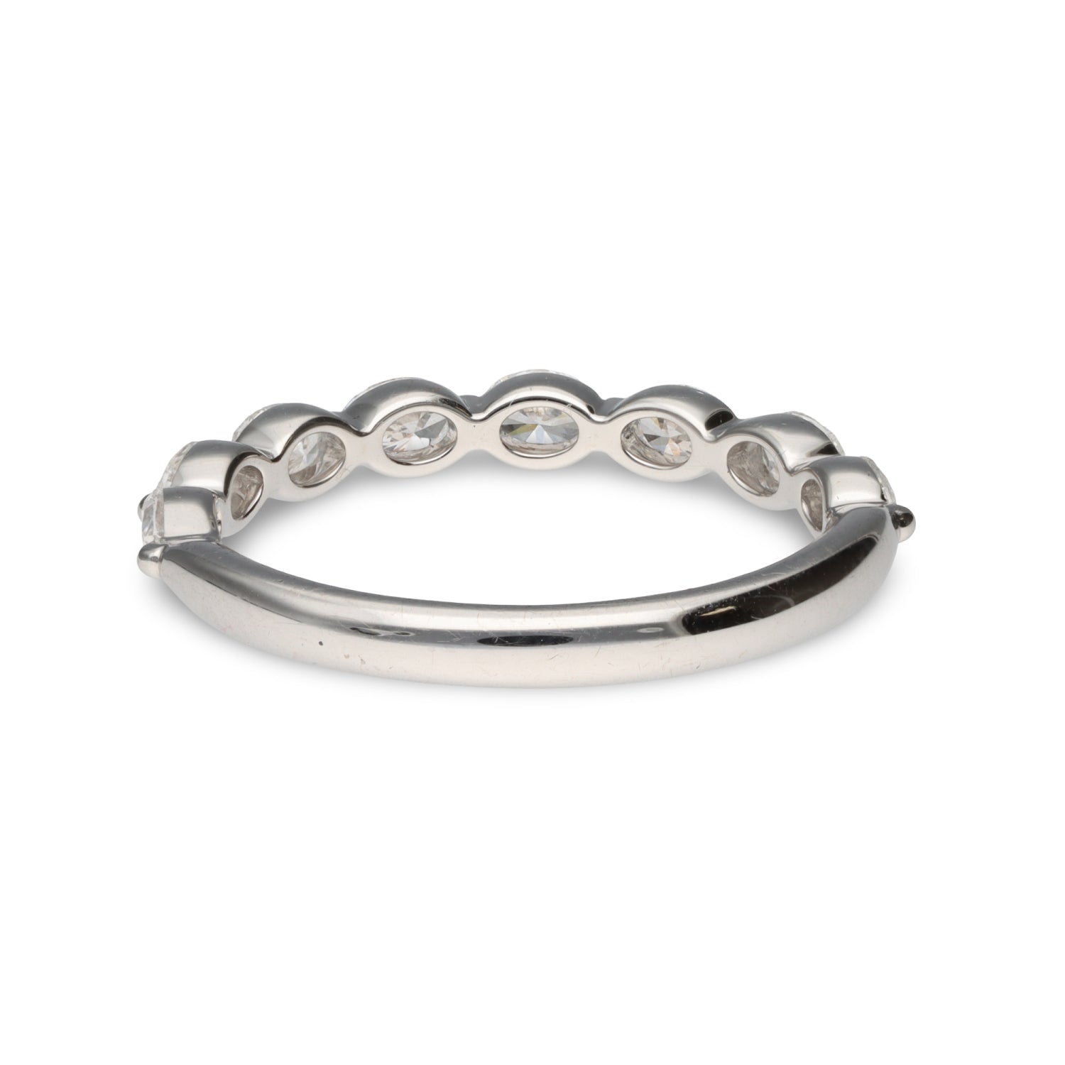 East West Oval Diamond Band