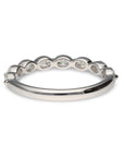 East West Oval Diamond Band