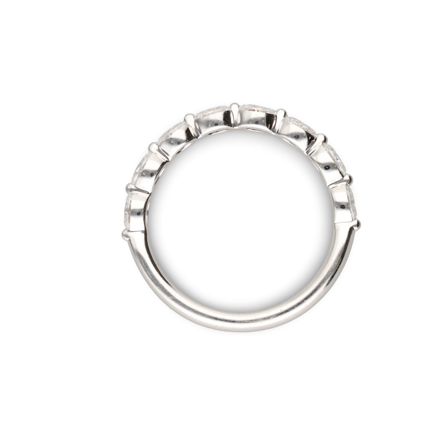 East West Oval Diamond Band