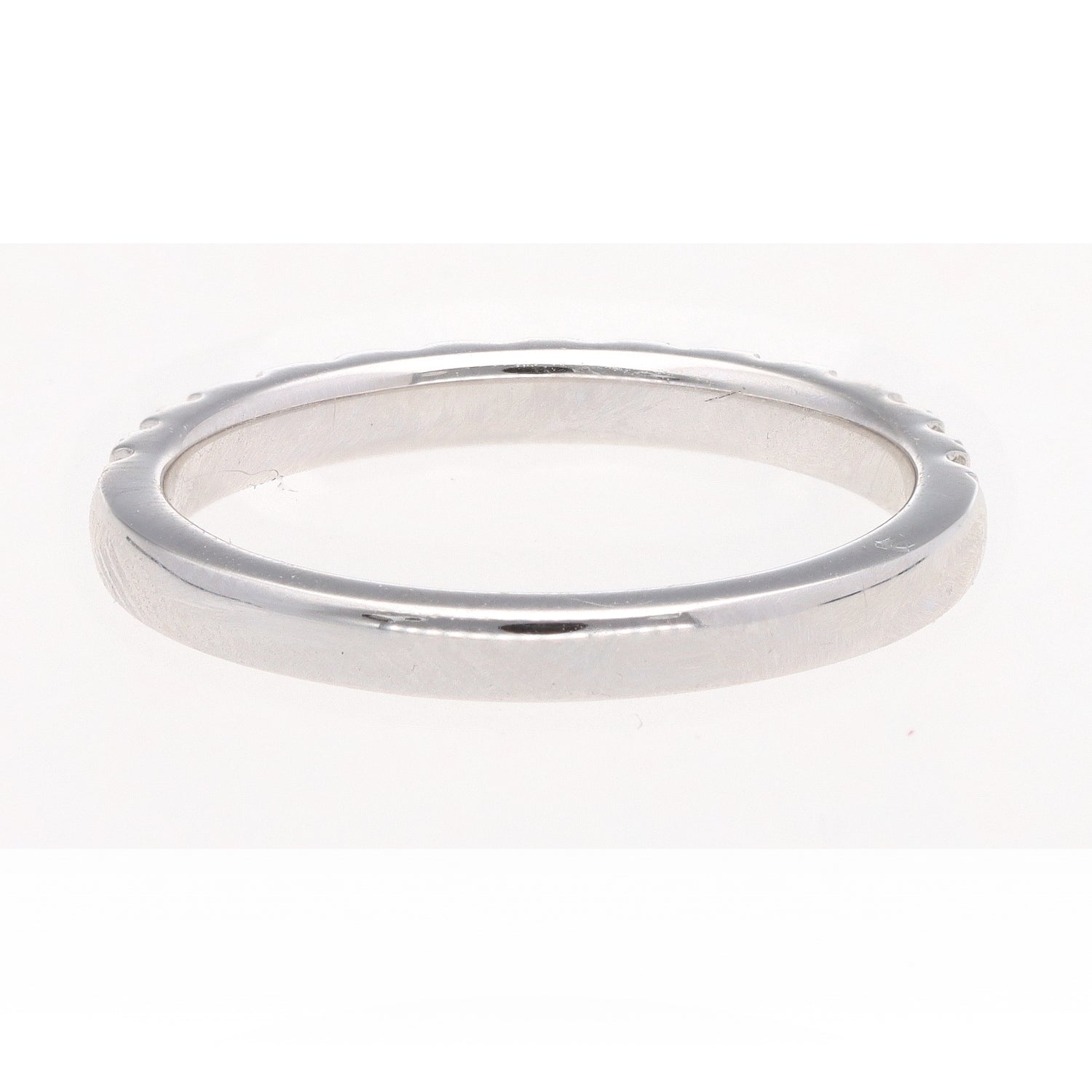 14K White Gold Diamond Half Band 0.50ctw G/H SI2 Size 6.5, 2.6g Elegant