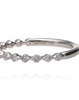 14K White Gold Single Prong Diamond Band