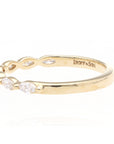 14K Yellow Gold Marquise Diamond Band