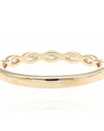 14K Yellow Gold Marquise Diamond Band