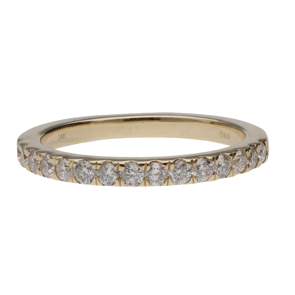 14K Yellow Gold Diamond Wedding Band