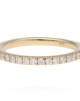 14K Yellow Gold Shared Prong Diamond Band