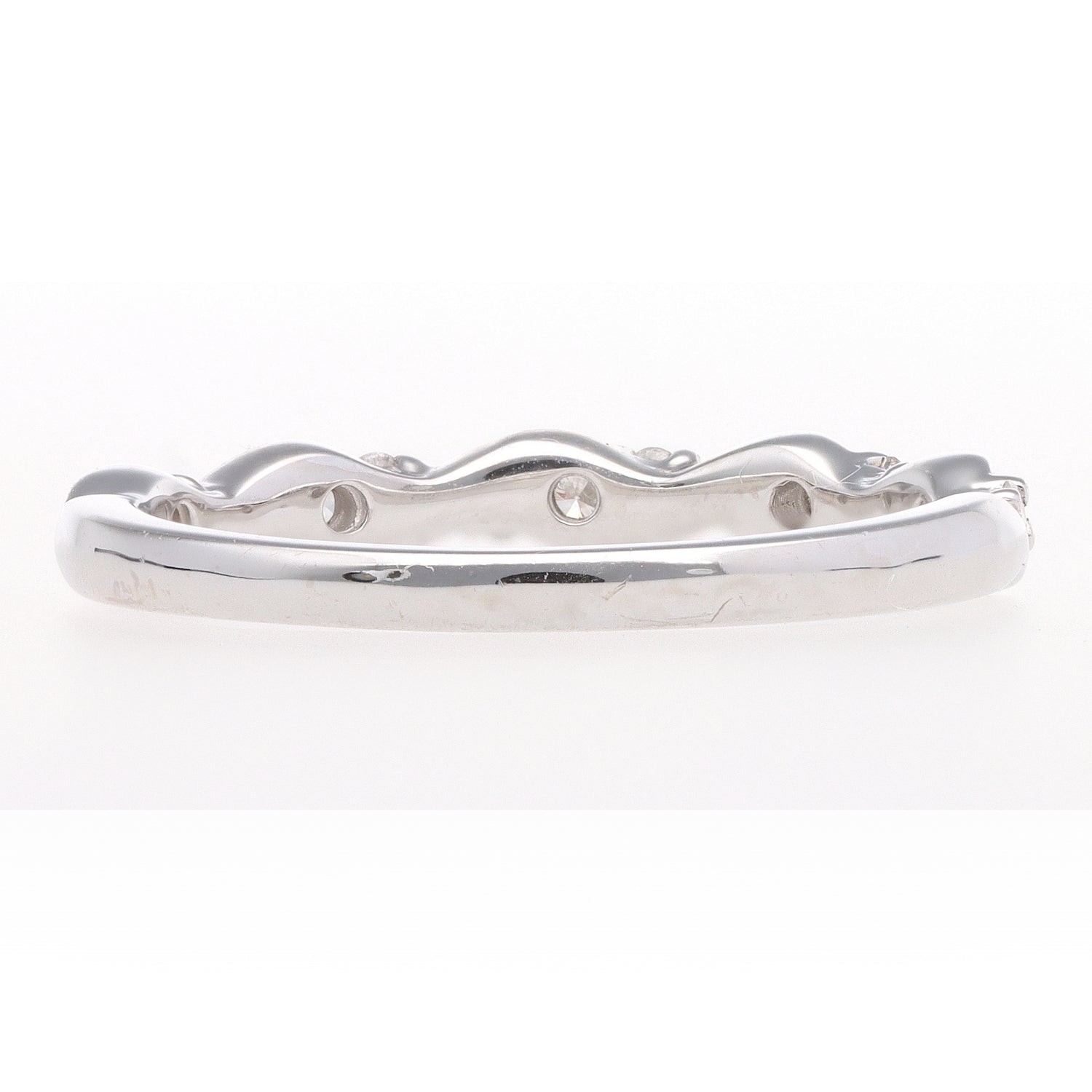 Twisted Diamond Wedding Band