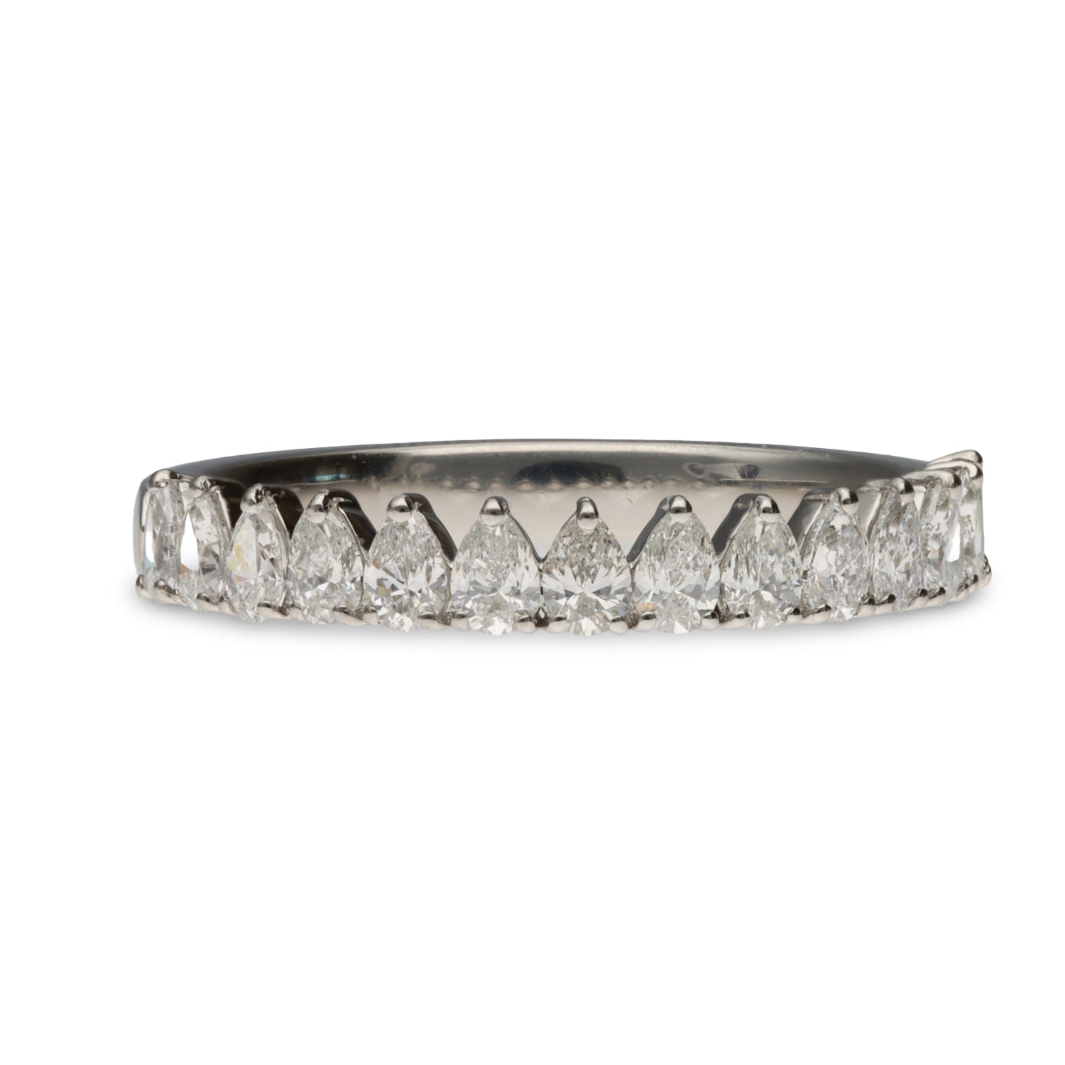 Pear Diamond Anniversary Band