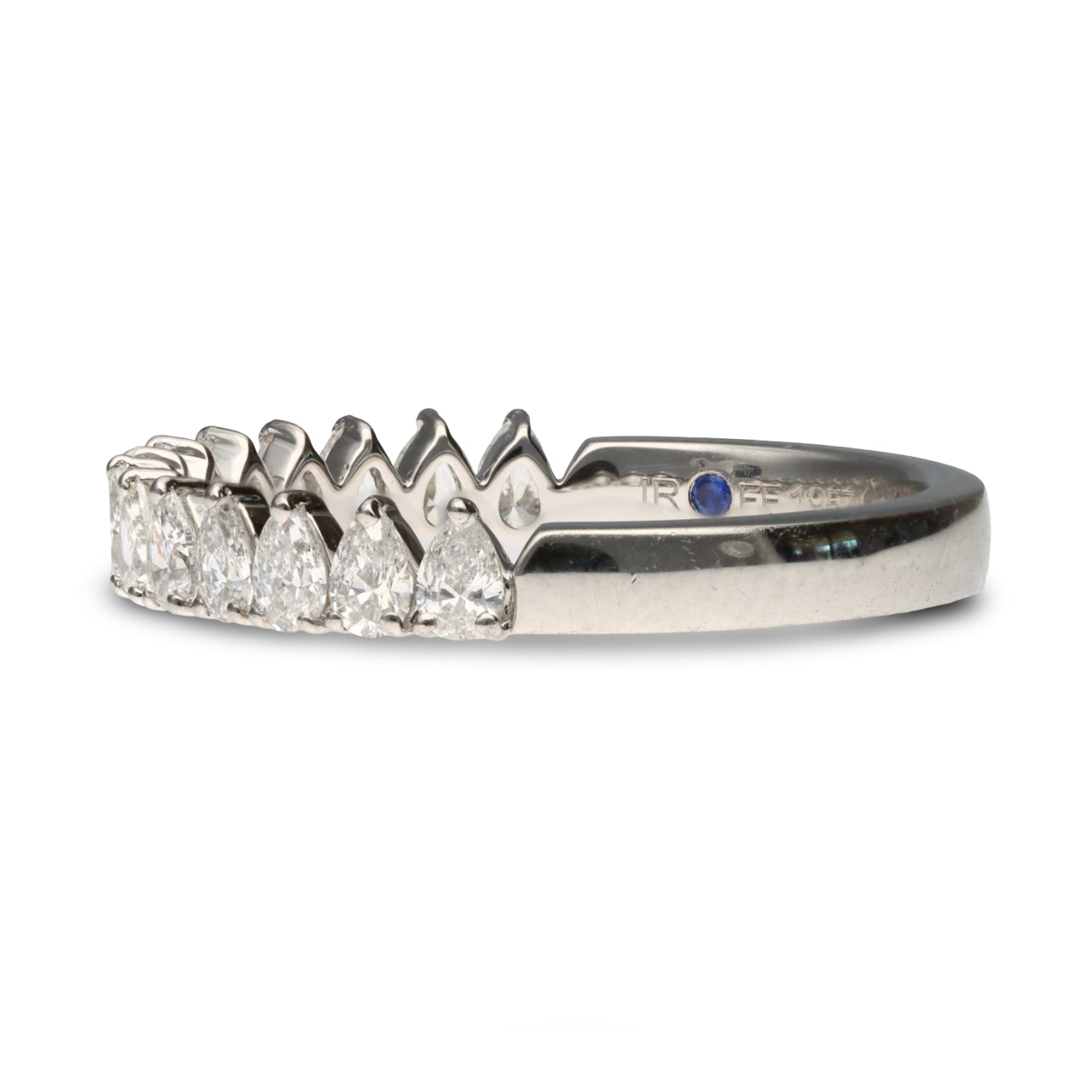 Pear Diamond Anniversary Band
