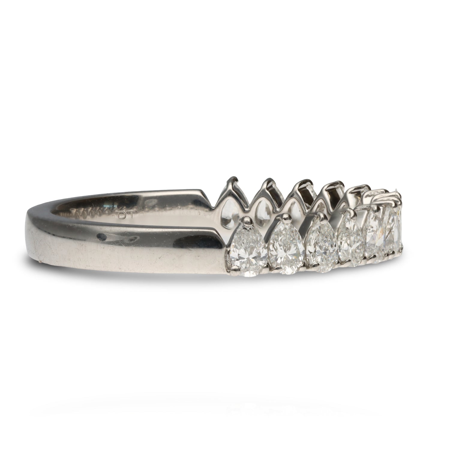 Pear Diamond Anniversary Band