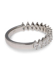 Platinum Marquise Diamond Band 0.89ctw G/H SI1 Size 7 Anniversary Ring 3.7g