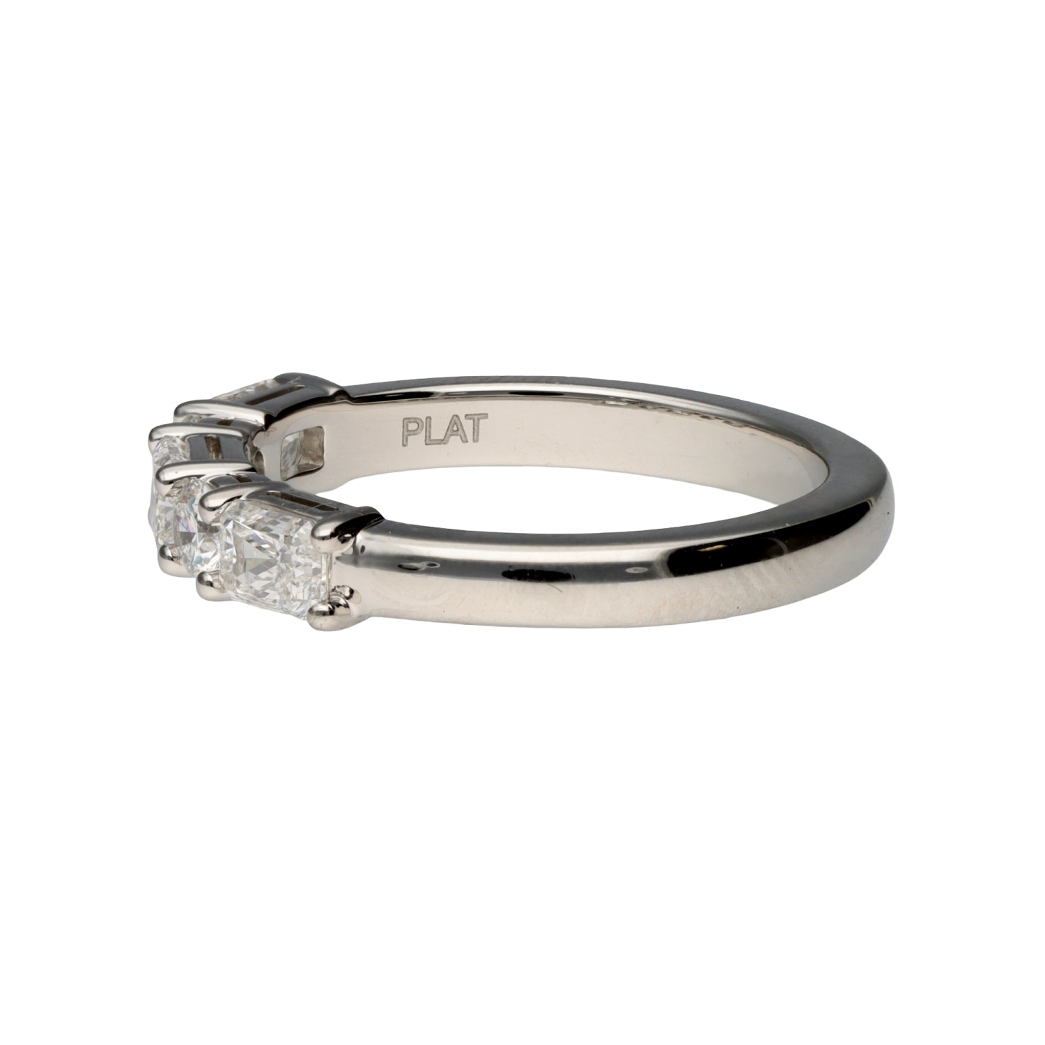 Radiant and Round Diamond Band