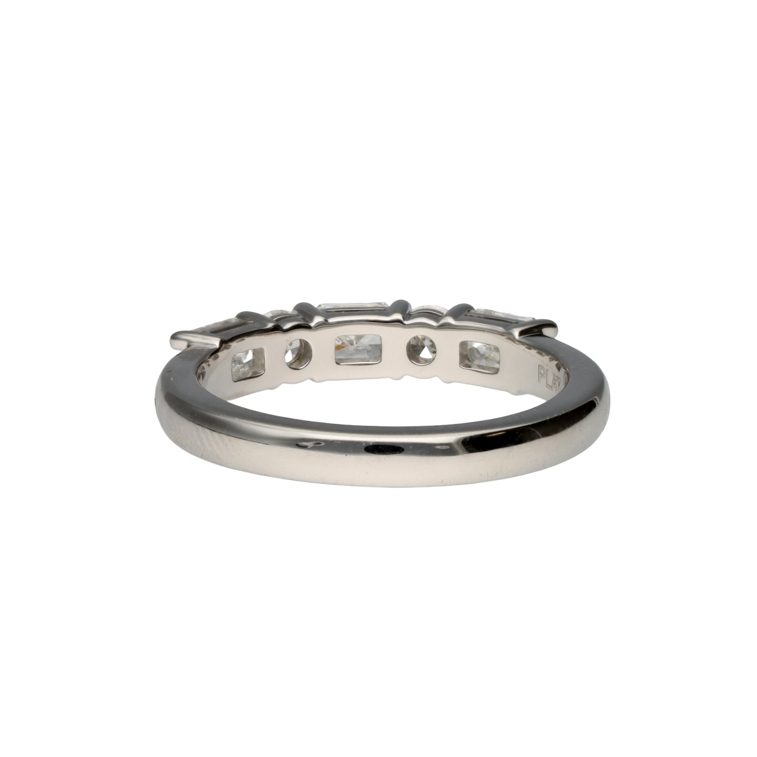 Radiant and Round Diamond Band