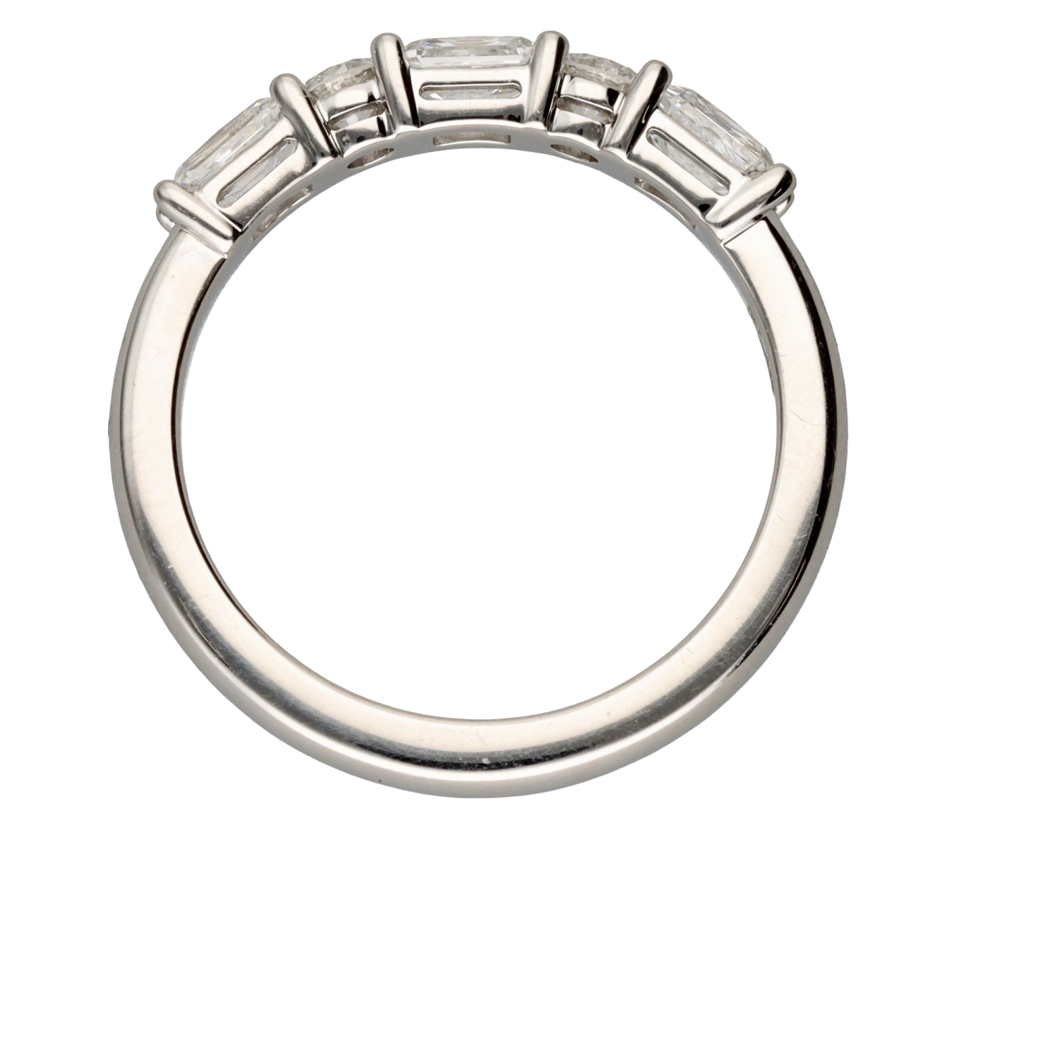 Radiant and Round Diamond Band