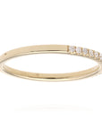 14K Yellow Gold Diamond Band .20ctw Split Prong Size 6.5 Dainty Chic 1.5gram