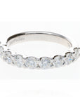 14 White 9 Round Diamonds 1.35ctw Anniversary Ring