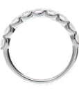14 White 9 Round Diamonds 1.35ctw Anniversary Ring