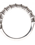 Platinum Half Eternity Emerald Cut 2.83ctw Diamond Band