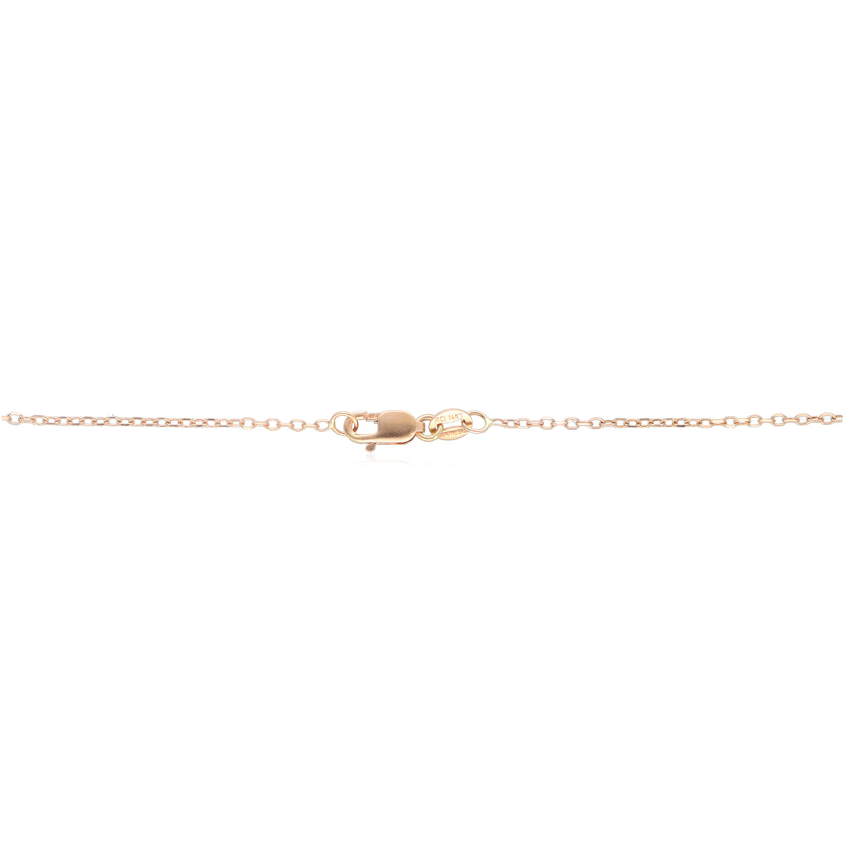 14K Rose Gold Rose Quartz Long Station Necklace | 34 Inch