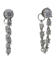 14K White Diamond .64ctw Front-to-Back Dangle Earr