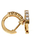 14 Yellow 0.40tw Round Diamonds H/I SI1 Huggie Hoo