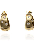 14 Yellow 0.34tw Round Diamonds G/H SI1 J Hoops tw
